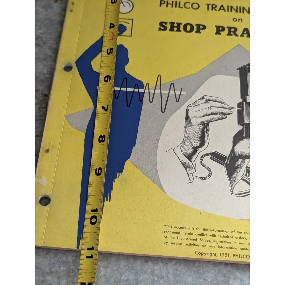 1951 Philco Training Manual Shop Practices TechRep Armed Forces Electronics VTG